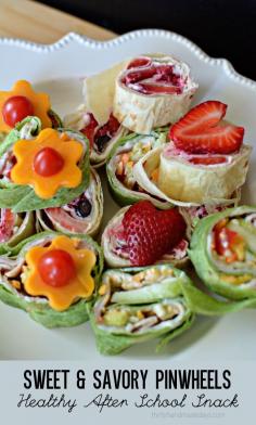 
                    
                        Sweet & Savory Pinwheels Healthy After School Snack -
                    
                