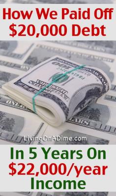 How We Paid Off $20,000 Debt In 5 Years On $22,000 Per Year Income Debt Payoff, Credit Card Debt #Debt