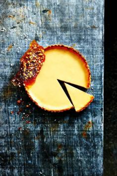 Tamarind and Lemon Tart with Salted Peanut Praline - This gorgeous silky dessert is sure to impress when placed in the middle of the table, just don't expect leftovers.