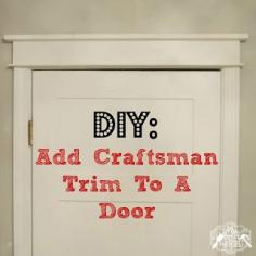 Mrs. Do It Herself : DIY Craftsman Trim tutorial