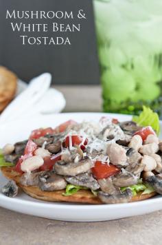 Mushroom Love {Recipe: Mushroom  White Bean Tostada}