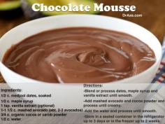 Real FOOD chocolate mousse!