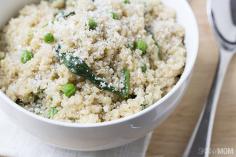 Skinny Mom Recipe: Quinoa Spinach Parmesan Risotto: 4 WW points plus