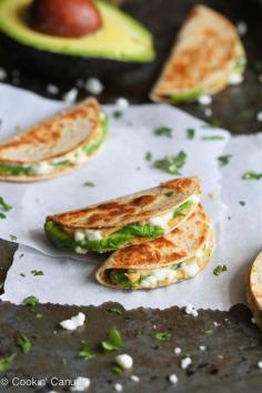 Mini Avocado  Hummus Quesadilla Recipe {Healthy Snack} | cookincanuck.com #snack #vegetarian by CookinCanuck, via Flickr