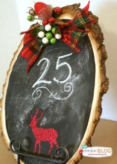 chalkboard countdown to christmas