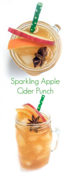 
                        
                            Sparkling Apple Cider Punch - The Lemon Bowl
                        
                    