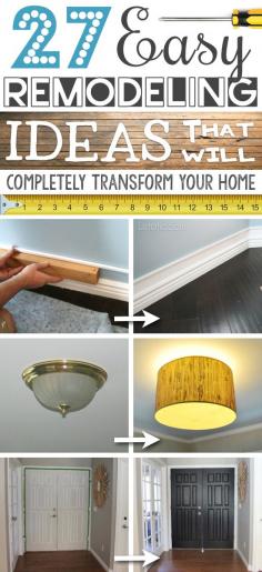 Easy (and cheap) remodeling ideas!