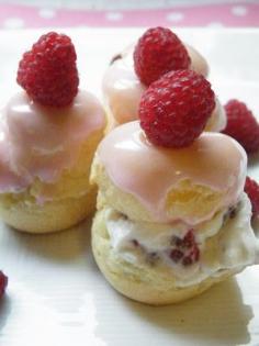 Cooking Recipes: Feeling French - Raspberry Cream Puffs #Recipe #Food #Dinner