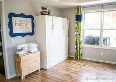 
                        
                            DIY Home Ideas | Craft Room Makeover ~ In part 3 of my craft studio makeover, I am talking about fabric storage and my sewing table, which conveniently folds up and rolls up against the wall when not in use.
                        
                    