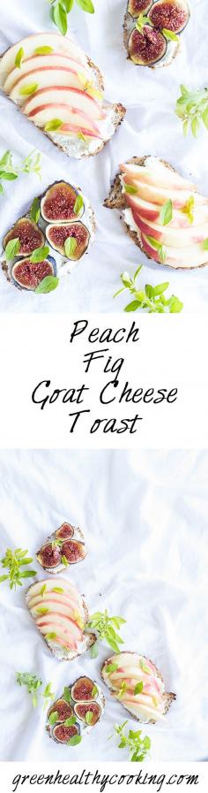
                    
                        Super easy, quick and healthy clean-eating breakfast for champions! Peach Fig Goat Cheese Toast replaces sugary jams while still fulfilling that sweet tooth
                    
                