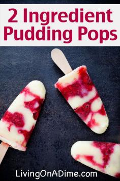Easy Homemade Pudding Pops Recipe - 15 Super Easy Homemade Popsicle Recipes