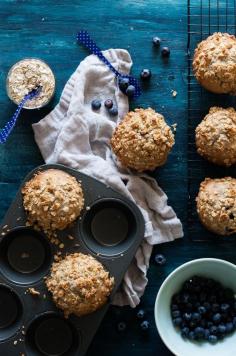 
                    
                        Ginormous Bakery-style Blueberry Cheesecake Muffins
                    
                