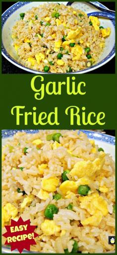 Make some delicious Garlic Fried Rice! Orig Pinner says: I make this often, it's quick, easy and of course super tasty!