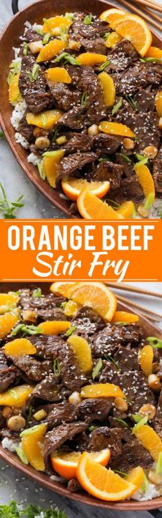 
                    
                        Make your own take-out with this recipe for orange beef stir fry. The sauce only has 4 ingredients!
                    
                
