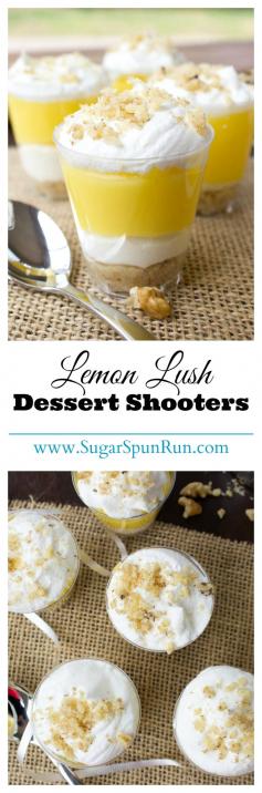 No-Bake Lemon Lush Dessert Shooters