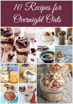 [Morning Meals] 10 Recipes for Overnight Oats