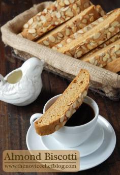Your Healthy Breakfast: Almond Biscotti from www.thenovicechef...