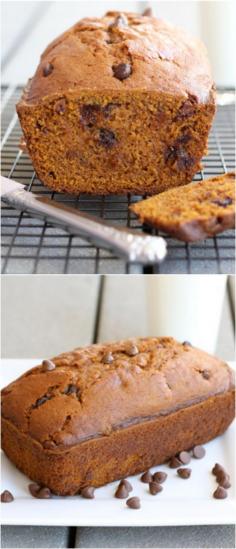 Pumpkin Chocolate Chip Banana Bread