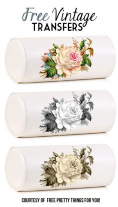 Clip Art: Royalty Free Gorgeous Vintage Rose Embellishment