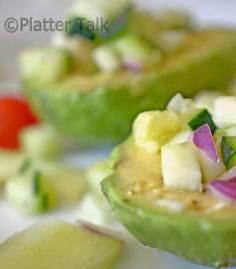 Platter Talk: Avocado with Cucumber Salsa