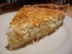 Crab Pie - its like a crab cake meets quiche