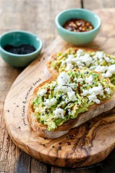 goat cheese and avocadotoast