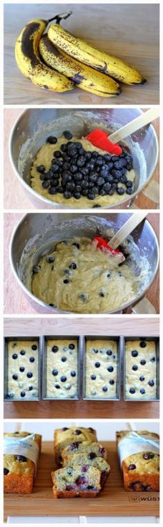 Buttermilk Banana Blueberry Bread - I'd like to try a buttermilk banana bread and see if it's better than the kind I normally make