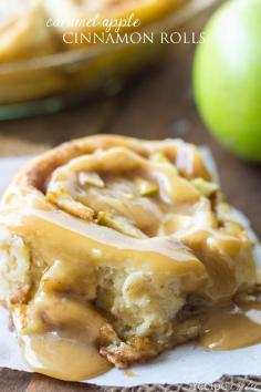 Carmel Apple Cinnamon Rolls