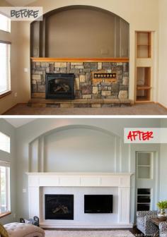 Fireplace redo from Make It - Love it!