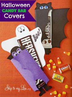
                    
                        Free printable Halloween candy bar covers! Simply print, cut, and wrap your favorite candy bar. #print #halloween www.skiptomylou.org
                    
                