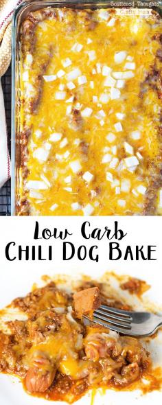 
                    
                        Eating Low Carb or Gluten Free?  You can still enjoy a Chili Dog with this Low Carb Chili Dog Bake Recipe!  #ad #WeLoveBarSFranks
                    
                