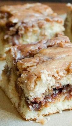 Cinnamon Roll Cake - from scratch : crunchycreamysweet #breakfast #recipe #brunch #easy #recipes