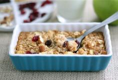 baked apple cinnamon oatmeal