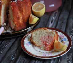 Pink Lemonade Bundt Cake: rich, buttery cake packed with pink lemonade and swirled with pink sugar.