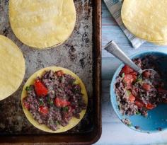 Black Bean, Cilantro, and Avocado Quesadillas