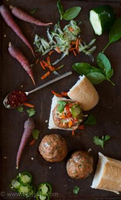 
                    
                        Turkey Banh Mi Meatball Sliders from BetsyLife
                    
                