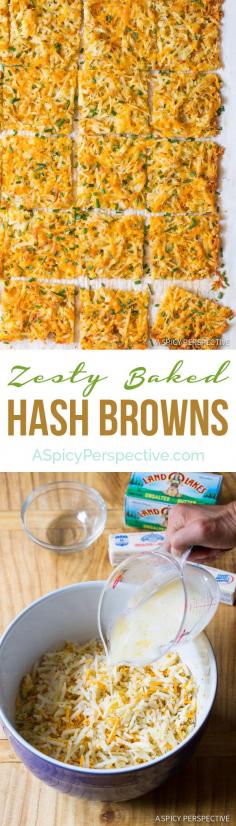 
                    
                        Easy Crispy and Zesty Baked Hash Brown Recipe on ASpicyPerspective... #breakfast #potatoes
                    
                