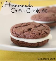 Homemade Oreo Cookies - #SixSistersStuff