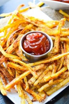 Extra Crispy Oven Baked French Fries: Yes. These will be a "four times a week" kind of side dish. Super easy. Super crispy.