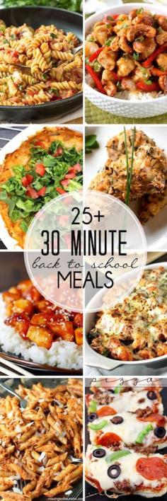 25+ 30-Minute Back to School Meals | High Heels and Grills