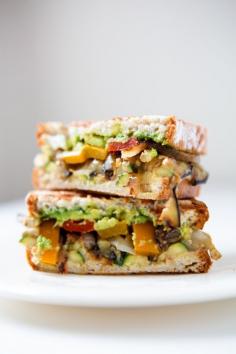 Grilled Vegetable Sandwich #recipe #glutenfree