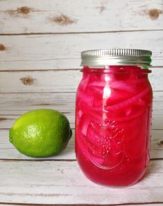 Pickled Red Onions Recipe -- perfect for hamburgers, hot dogs, tacos and more