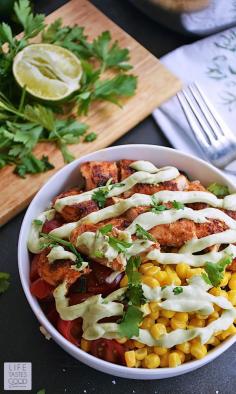 Have you ever enjoyed Burrito Bowls out at a popular Mexican Grill? They're good aren't they?! No need to leave the house to enjoy them anymore! Hop into your soft pants and dig into these homemade Burrito Bowls | by Life Tastes Good. #LTGRecipes