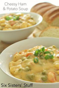 Cheesy Ham and Potato Soup Recipe - Six Sisters Stuff