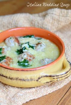 Italian Wedding Soup with Turkey Meatballs and Orzo