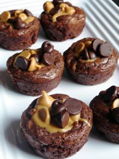 Peanut Butter Cup Brownie Bites