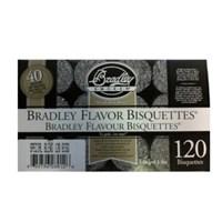 Choose your favorite flavor120 piece pack Chips from natural hardwoods and fruitwoods Produces clean continuous smoke Consistent temperature smoke Fully automatic use Successful results with every use. When producing the Bradley Smoker Bisquettes - 120 Pack, the hardwood chippings are bound together using precise quantities, at controlled pressures and densities from chippings of the natural hardwoods and fruitwoods. The flavor of the smoke is determined by the variety of wood being burned. By this method, their burning behavior remains consistent and predictable. Furthermore, by limiting the combustion time to 20 minutes for each bisquette, on top of the electrically heated element, the chippings produce clean continuous smoke at a consistent temperature. These two factors eliminate the guesswork and uncertainty from smoking food, giving you perfect results every time you smoke. The Bradley Smoker, which uses these bisquettes, is fully automatic, burning and dispensing one bisquette every 20 minutes. At a rate of 3 bisquettes per hour, the smoker has a capacity for 8 hours of unsupervised operation. The only hard thing about it is choosing a smoke flavor! Choose from a variety of flavors! Mix and match with multiple choices for a range of particular tastes. Flavors: (all choices are subject to manufacturer availablity) Alder Apple Cherry Hickory Maple Mesquite Oak Pecan Special Blend About Bradley SmokersBradley invites you to the wonderful world of gourmet food smoking. An exciting adventure awaits you, filled with a realm of endless possibilities for delicious food that will have you coming back for more time and time again. Bradley has has been making food smokers for the restaurant and hotel industry for well over a decade. Many of the finest hotels and restaurants around the world smoke their own foods using Bradley Smokers. Bradley Smokers are engineered to control the smoke in order to produce consistent results, all in a hassle-free design that doesn't demand constant attention. This endeavor led to the development of Bradley Flavor Bisquettes, which provide you with a simple way to add rich and savory flavors to your food, either on your BBQ grill or using your Bradley Smoker.