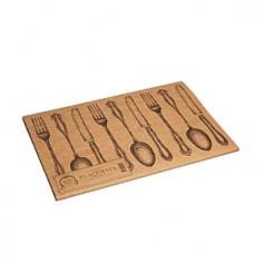 Serve unexpected guests in ultimate style with this luxurious Cutlery on Kraft placemat pad from Kitchen Papers. Made from kraft paper, this pad contains 25 sheets, each adorned with an elegant cutlery design on a paper brown background. Perfect for instantly transforming a dining table, each piece can be disposed of after use, creating a hassle-free environment. Mix and match with table runners, coasters and place cards available separately. Key features: * Material: kraft paper * Dimensions: L47xH31.8cm * Set of 25 placemats * Stunning cutlery design * Neutral background * Food safe soy-based inks * Stylish placemat * Recycle after use * More quirky place setting accessories available separately