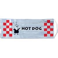 These Foil Hotdog Bags Are ideal for packaging and holding cooked hotdogs. Pre-package your hotdogs in these bags and put in a warmer for fast serving. Each bag is 3-1/2" x 1-1/2" x 8-3/4" and will hold a standard length hotdog. Packaged 1000 bags per case.