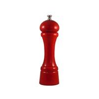 As Americas oldest pepper mill manufacturer Chef Specialties Company has offered Americas professional and amateur chefs the finest pepper mills since 1940. Today Chef Specialties pepper mills retain the quality that was first designed in the original pepper grinders back in the 40s. They are the most widely sold pepper mills to the Food Service or Restaurant Industry. Our market ranges from beginner cooks to Executive Chefs. Add a pop of color to your kitchen with this candy apple red salt mill. Part of our new Autumn Hues collection of spice mills. Wood comes from Maine and fitted with a durable non-corroding mechanism. Assembled in USA. Manufactured to the Highest Quality Available. Design is stylish and innovative. Satisfaction Ensured. Great gift idea.